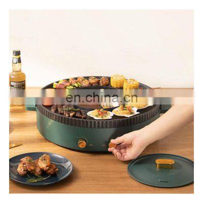 Smokeless Commercial Teppanyaki Mini Hotpot Bbg Sandwich Round Electric Salamander Grill photo-3