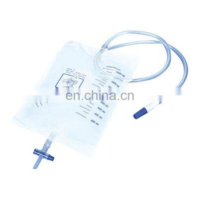 Luxury urine bag 2000ml, medical grade urine collection bag