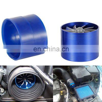 Single Blue Aluminum racing x5 e70 model 3 air filter For Turbine Turbo Charger Supercharger