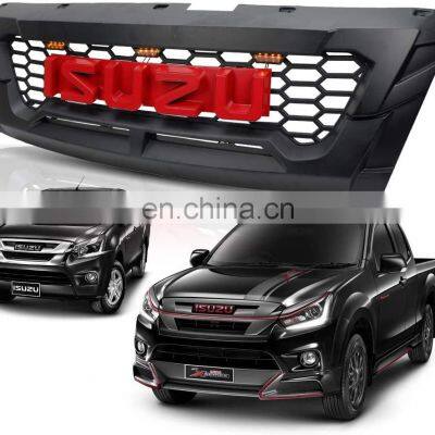 GELING REPLACEMENT GRILL WITH LED LIGHTS Black Completely Furnished Front Grille For ISUZU DMAX'2019 photo-5