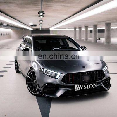 Exquisite Workmanship Car Body Kit for Mercedes Benz A-class W177 Upgrade to A45 AMG Style With Front/rear Bumper Assembly