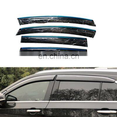 Injection PC/PS Glossy Black Accessories Window Visor Chrome For Elantra