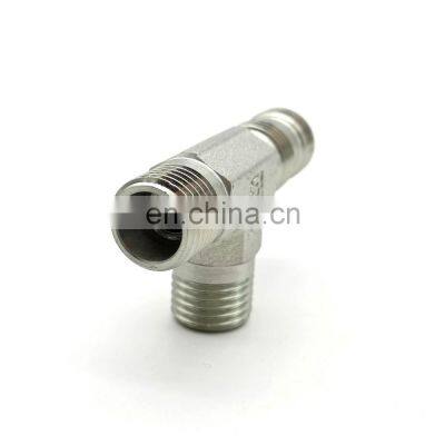 BSPT NPT JIC Hydraulic Pipe Fitting Competitive Price China Custom Steel Pipe Tee Fitting