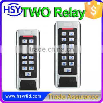 HSY-S215W 125khz 2000 Cards Wiegand Access Control Keypad 2 Doors Controller with IP68 Waterproof