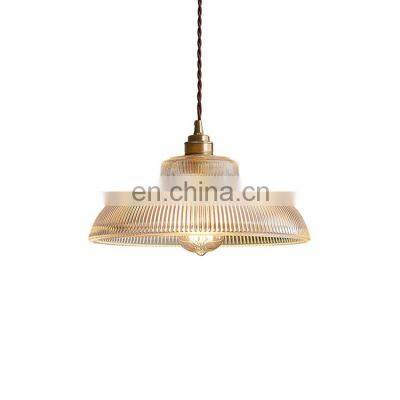 Japanese Style Retro Restaurant Bar Chandelier Nordic Brass Glass Simple Modern Restaurant Chandelier