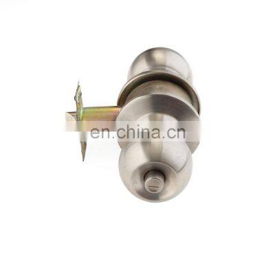 Антикварный цилиндрический круглый дверной шаровой трубчатый ручки замок из нержавеющей стали и латуни высшего качества photo-4