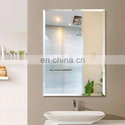 frameless wall  mirror for hotel and home decoration with round or beveled edge