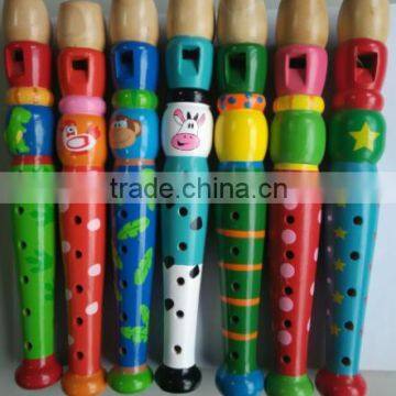 2016 Hot Sale Wooden Toy Flute Kids Happy Flute photo-2