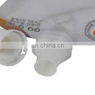 Custom Print Shaped Juice Spout Pouch Drinks Stand up Plastic Packaging Bag Aluminum Foil Doypack With Top photo-4