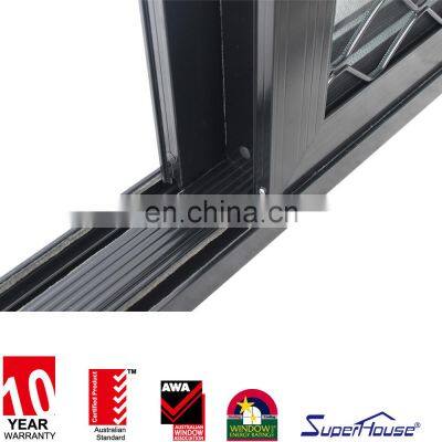 Superhouse Windows And Doors Window Grills Aluminium Aluminum Alloy Horizontal Design For Sliding Windows