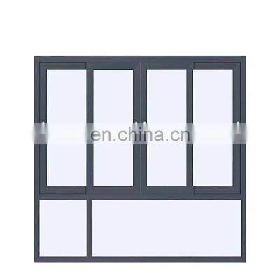 New Design Thermal Break Aluminum French Glass Sliding Window Steel Fly Screen Mosquito Netting Aluminium Sliding Windows