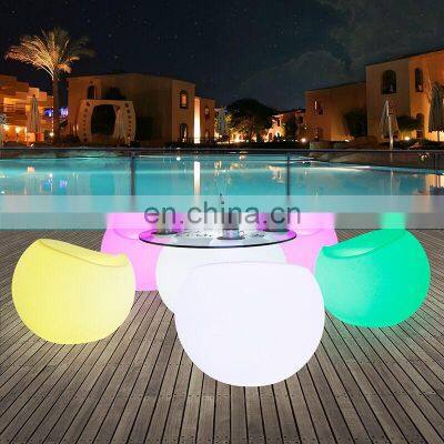 Outdoor Indoor Used Nightclub Lounge Led Furniture Bar Table Led Chairs Sofa Set Light up Sofa Hookah Lounge Furniture Bar Sofa photo-3