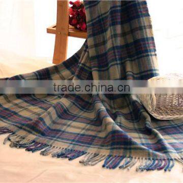 100% Wool Plaid Blanket photo-5