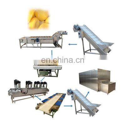 Frozen Green Peas Okra Processing Line Vegetables Washing Machine