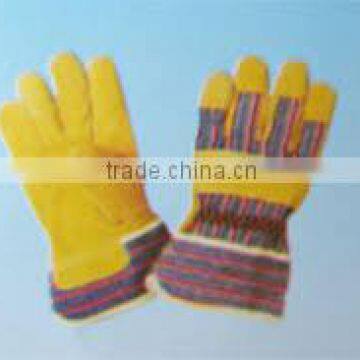 Split Leather Safety gloves palm and double palm