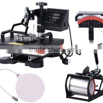 Cheap Advanced 4 in 1 New Design Combo Heat Press/Transfer Machine For T Shirt/Mug/Plate/Cap/Cell Phone/Iphone Case Printer