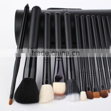 12pcs cool black synthetic hair makeup brush set free sample