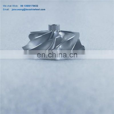 free shipping G25-660 reverse rotation 54/67mm 9+0 Blades point milling aluminum 2618 Milled compressor wheel