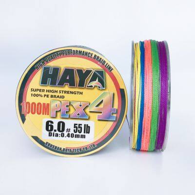 HAYA Super Cast X8 Braided Fishing Line 7LB to 300LB Test Salt Water High Grade Performance Multi Color Fishing Line