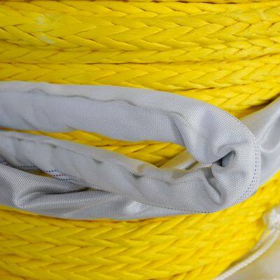 High Quality 12 Strand Purple Yellow Orange UHMWPE Marine Mooring Ship Floating Rope LDMAX-12 photo-4