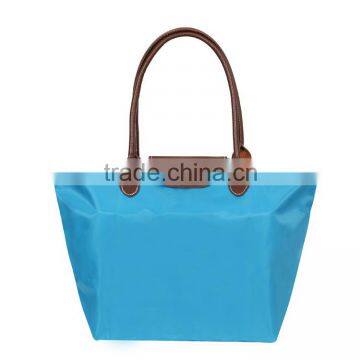 Online Shopping Fashion Foldable Nylon Ladies Tote Shopping Bag photo-4