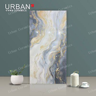 Qingdao Gloden 600X1200mm Ceramic Glossy Glazed Polished Porcelain Floor Wall Tile