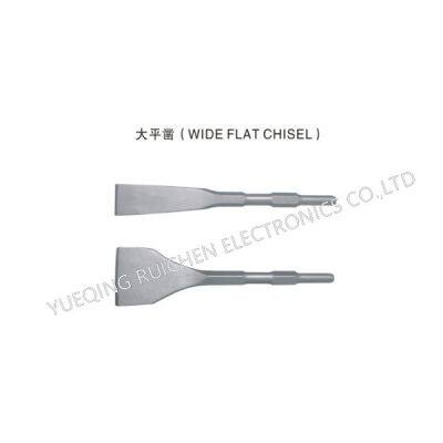 SDS Max Electric Hammer Chisel Clay Spade Point Wide Flat Hollow Gouge Chisel for Concrete Stone Masonry Wall