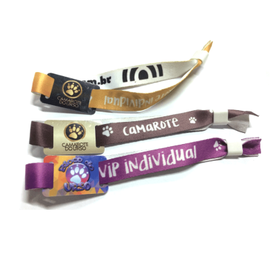 Custom Event NFC Woven Fabric Wristbands Reusable Smart Ticket Bracelet Can Payment RFID Woven Fabric Wristband