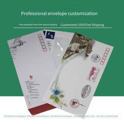 Letter Paper and Envelope Printing Factory, Colored Envelopes, Chinese-style Kraft Paper, 120 Grams, Customized Production and Processing photo-3