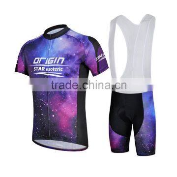 Newest design Universe pattern custom cycling jerseys clothing set for man                        
                                                                                Supplier's Choice