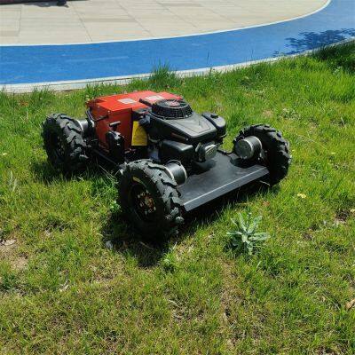 Agricultural Robotic Gasoline Cutting Width 800Mm Remote Operated Robotic Slope Mower photo-5