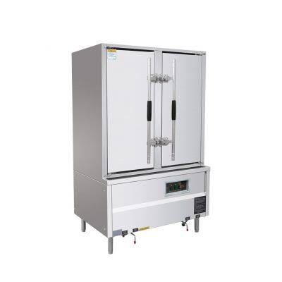 Horno industrial eléctrico de vapor de 1150*810*1900mm para 24 cazuelas con voltaje nominal de 380V