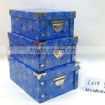 Blue Folding Box with metal L019 3/S