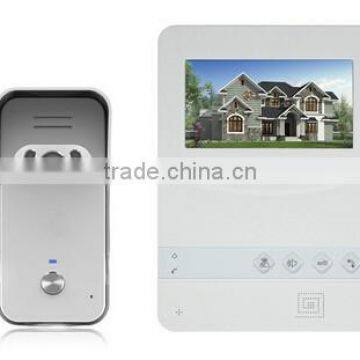 4.3 inch video intercom system with room to room intercom, rain-proof design outdoor station