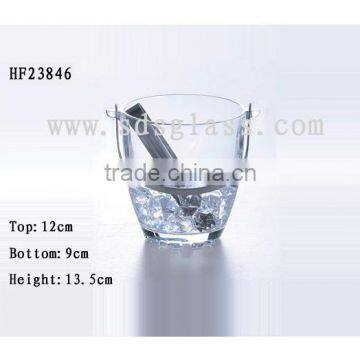 glass bucket, glass ice bucket, bucket for ice HF23846