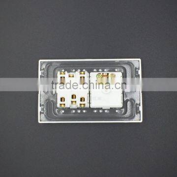 2 Gang Switch+TV Socket, Standard Grounding Socket, Stardard Grounding Switch photo-2