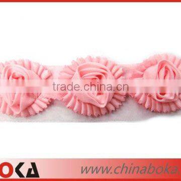 Flower fabric wedding dress lace new design
