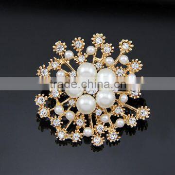 High Quality Crystals Pearl Brooches Wedding Accessories Brooch Pins