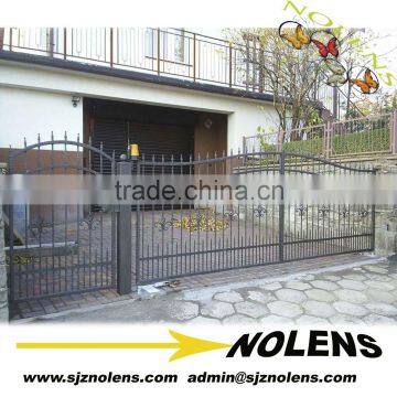 modern wrought iron gate metal gate design for factory house/Hot sales reservation style iron new design gatefor sale