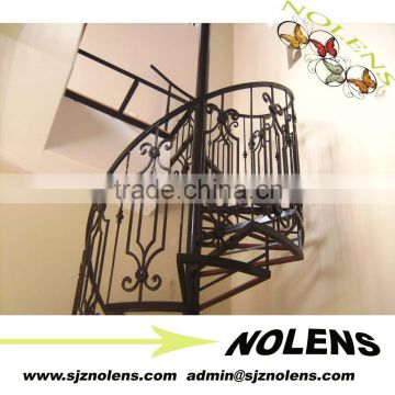 Decorative Wrought Iron Indoor & Outdoor Stair Railings Design