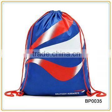 Promotion Cheap Waterproof Nylon Drawstring backpack Bag