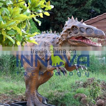 Giant moving mechanical animated dinosaur from jurassic park builder