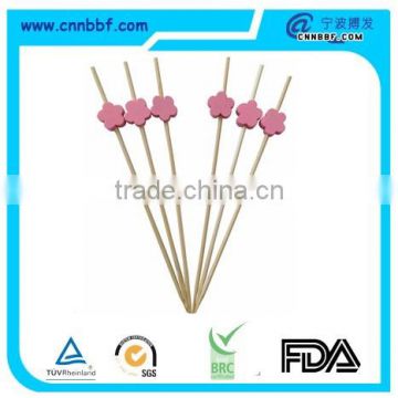 Round decorate food bamboo stick