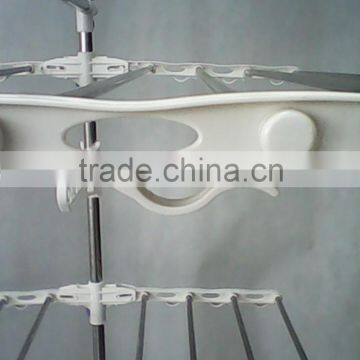 Folding Stainless Steel 3 Tiers Sliding Clothes Rack photo-6