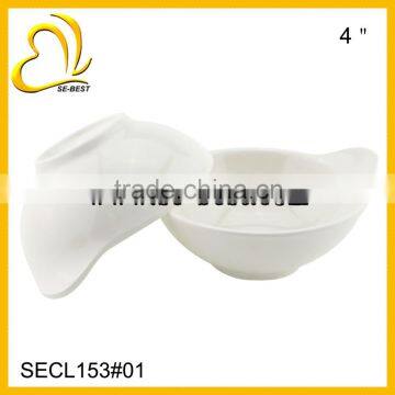 4" PURE WHITE PLASTIC SAUCE BOWL; SAUCE DISH                        
                                                Quality Choice