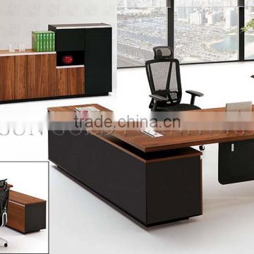 top office table wood manager office desk with back board (SZ-OD305)