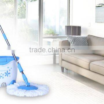 HDR-M014B-Y Bucket Mop 360Spin Magic Mop,Hand Press With Wringer Mop Bucket photo-4