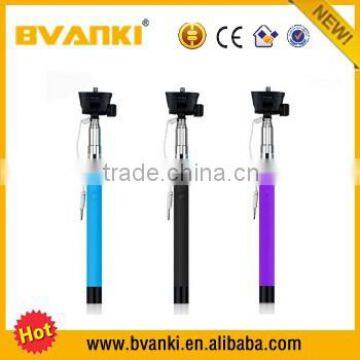 2015 trending hot products Wholesale hot slae phone pocket promotional cheap wired selfie stick