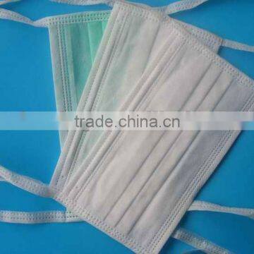 Disposable Nonwoven Surgical Face Mask with Tie-on