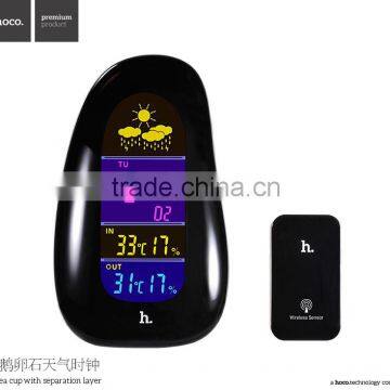 HOCO Z1 cobblestone weather station Tea cup with separation layer mini USB LED screen smart clock